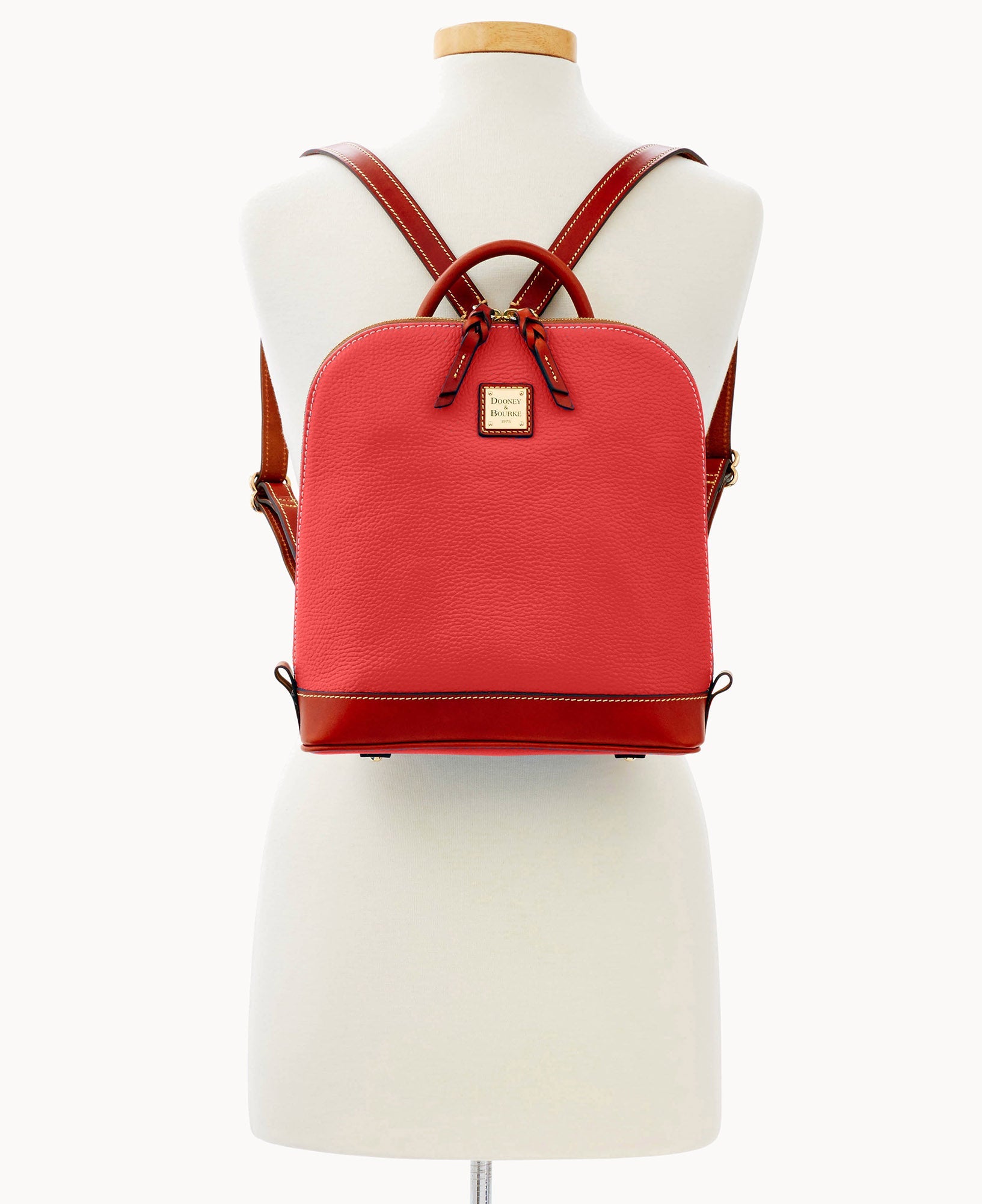 Pebble Grain Zip Pod Backpack