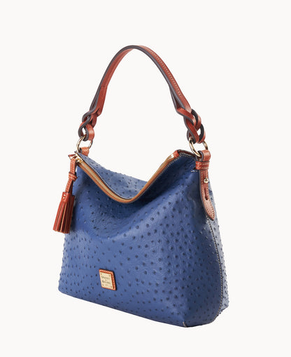 Ostrich Twist Strap Hobo