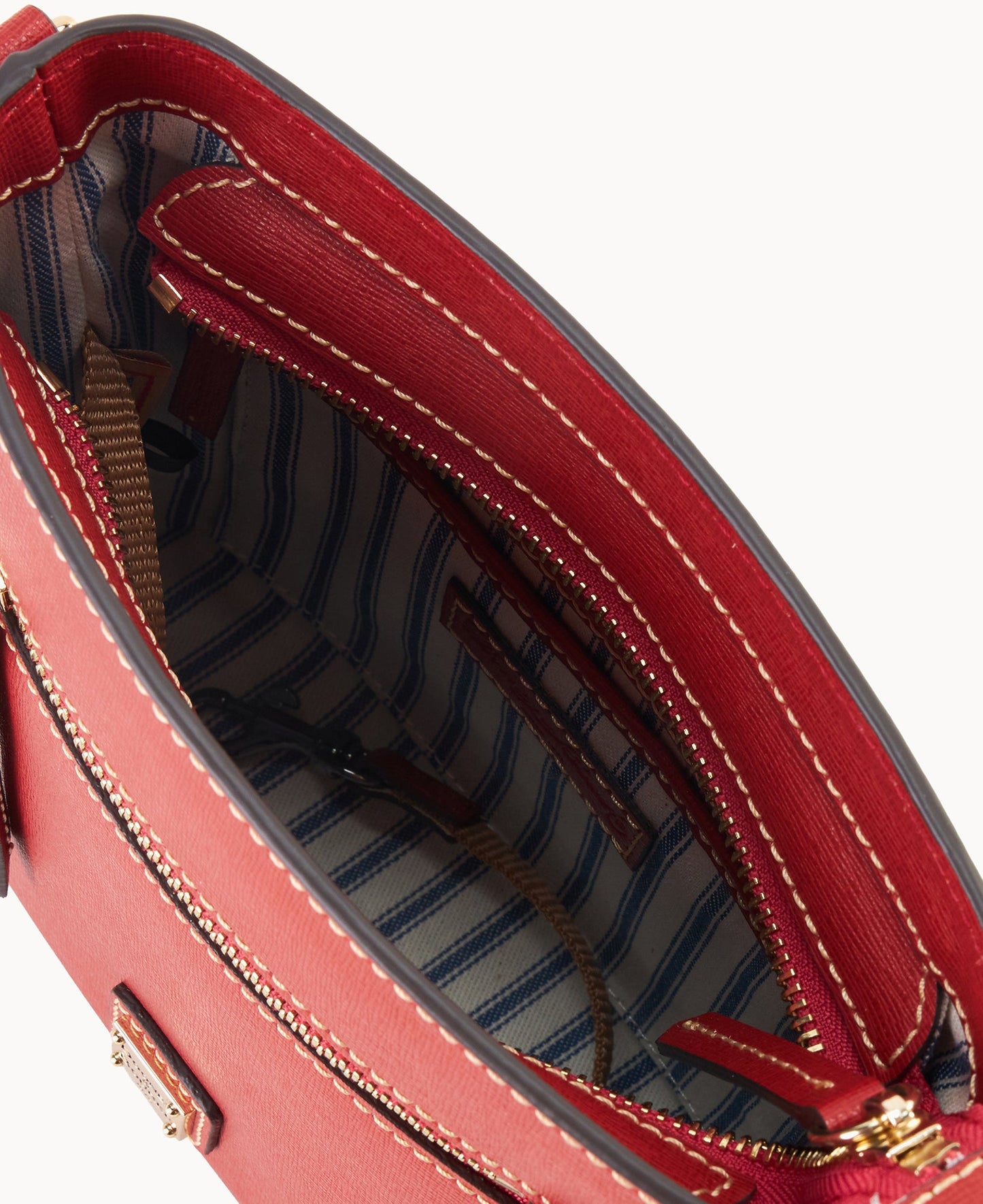 Saffiano Small Zip Crossbody