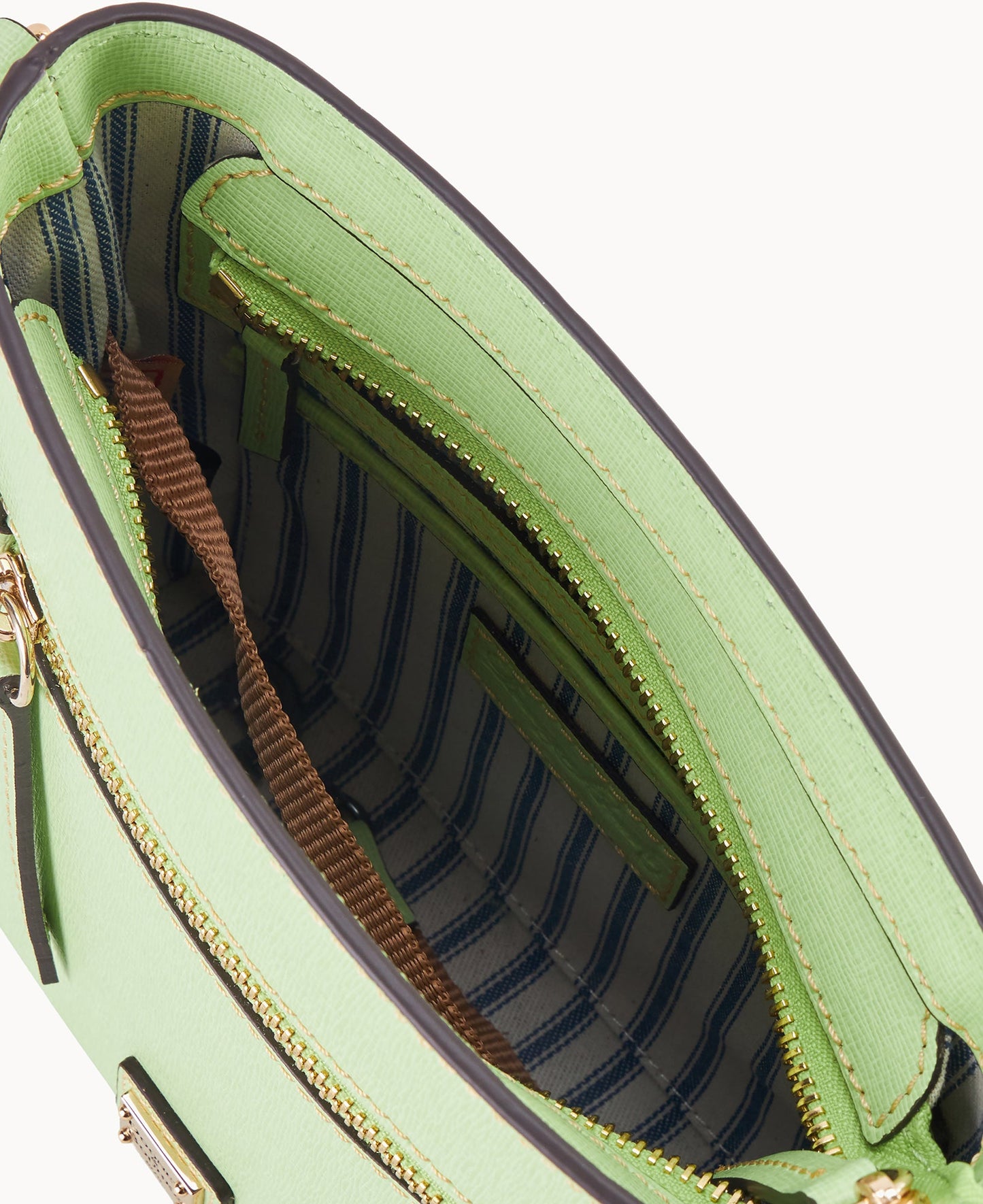 Saffiano Small Zip Crossbody