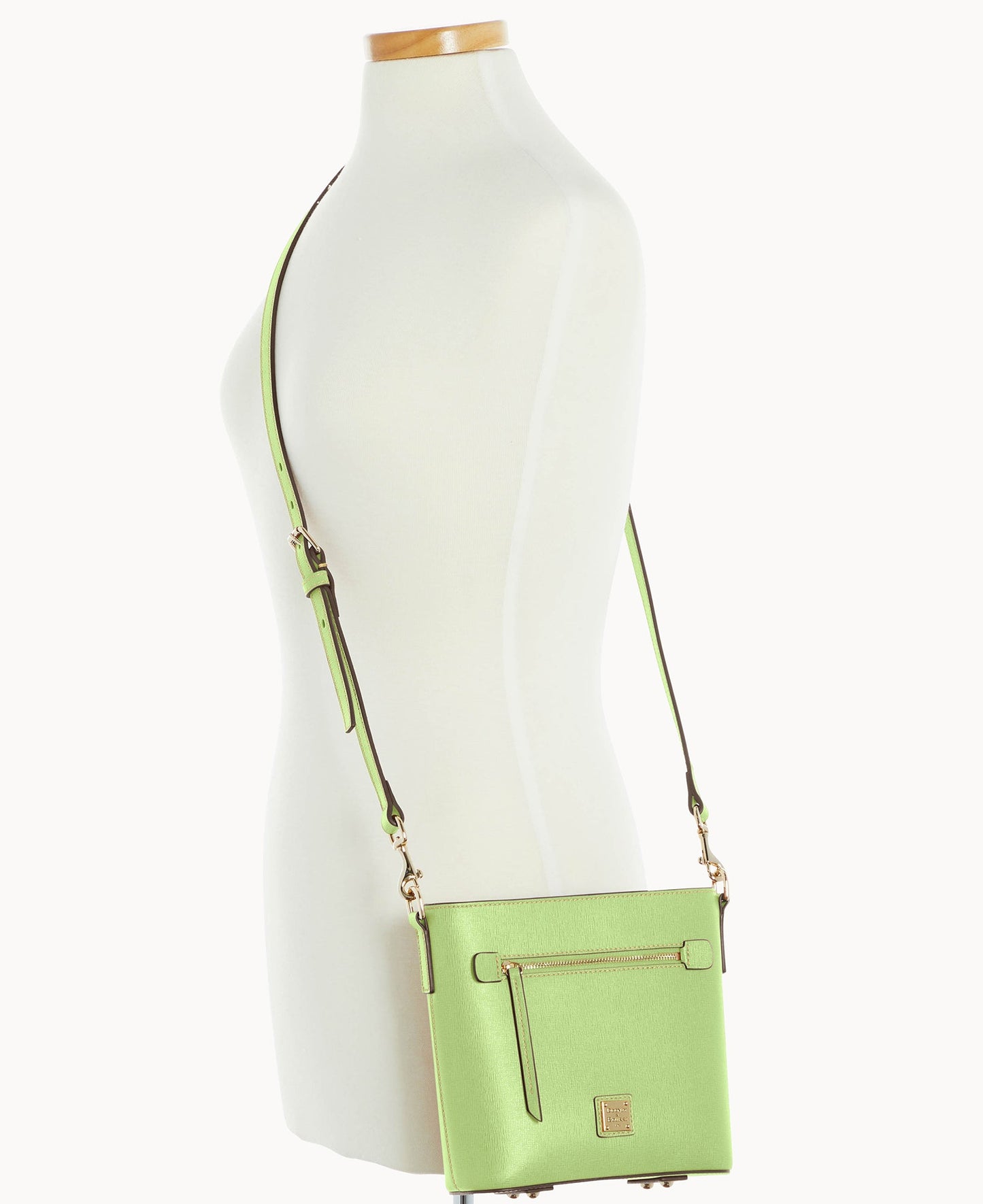 Saffiano Small Zip Crossbody