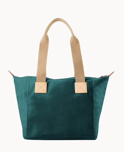 Nylon Front Zip Tote