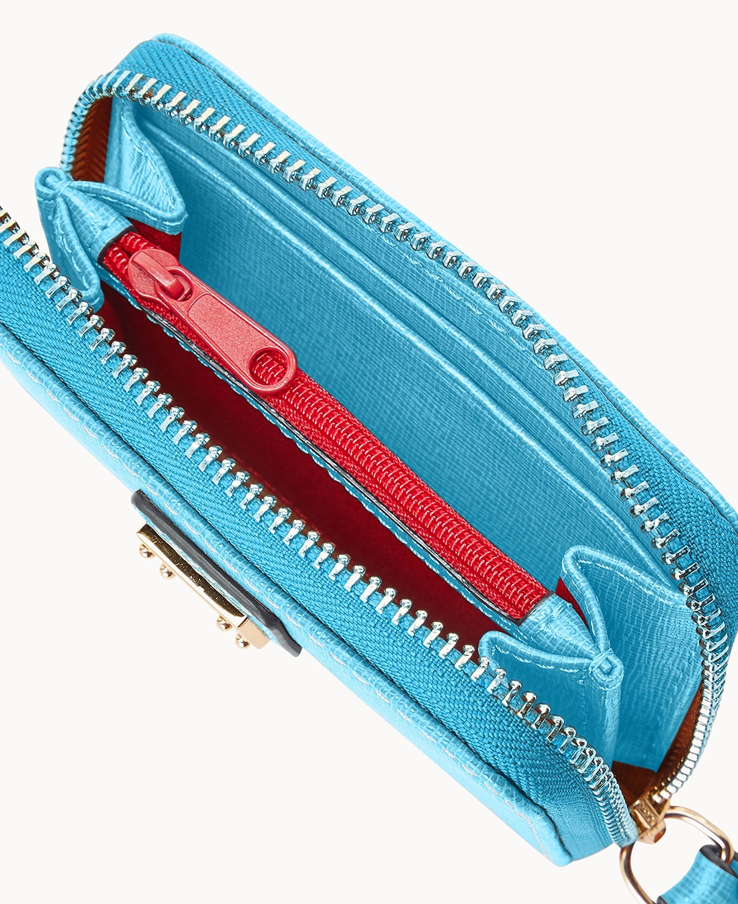 Saffiano Large Zip Around Credit Card Case