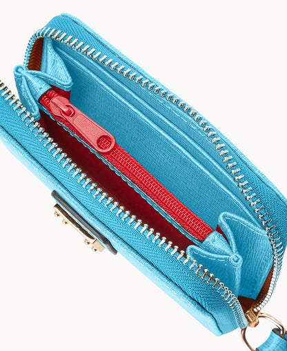Saffiano Large Zip Around Credit Card Case